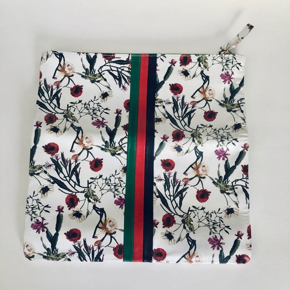 *rare* Floral Clare V. Foldover Leather Clutch - Picture 8 of 11